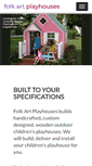 Mobile Screenshot of folkartplayhouses.com