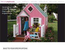 Tablet Screenshot of folkartplayhouses.com